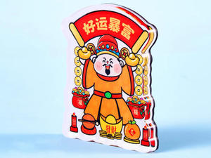 Xinrunjin สติกเกอร์แม่เหล็กติดตู้เย็นดีไซน์แบบเรียบง่ายทำมือพิมพ์ปฏิกิริยาทำมือสำหรับเป็นของขวัญทีมงานอะคริลิค - Product Image 5