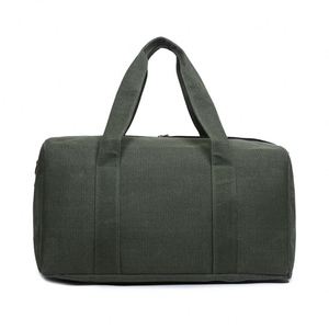Cheap Luggage Storage Foldable <b>Canvas</b> <b>Duffle</b> <b>Bag</b> Large Capacity Unisex Style Stock Travel <b>Bags</b> Customized LOGO Zipper Hasp - Product Image 2