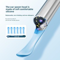 Cuillère visuelle sans fil pour le nettoyage des oreilles, modèle V88, endoscope HD 1080P, 6 LED, outil professionnel de nettoyage des oreilles, plastique ABS, 2-en-1