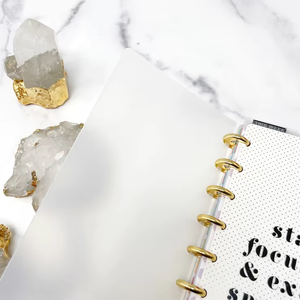 Couvertures de planificateur givrées pré-perforées personnalisables pour carnet à disques, couverture en PP avec coins arrondis - Product Image 3