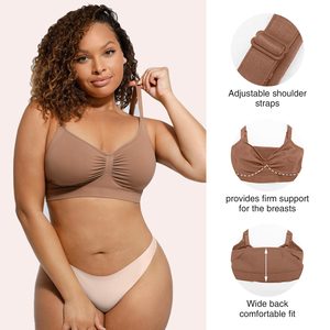Sujetador Deportivo Hexin de Alta Calidad con Copa Completa para Mujer, Transpirable, Sin Varillas, con Espalda en U, Tirantes Ajustables, Nuevo - Product Image 2