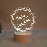 Nouvelles Idées De Produits 2024 Tableau De Notes Creative Led Night Light Usb Message Bo 3d Night Light Gift Set articles