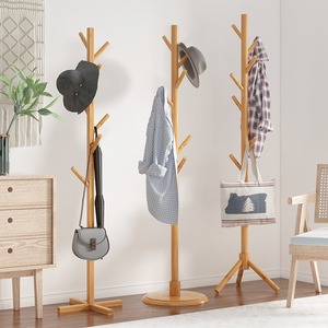 <span class=keywords><strong>Porte</strong></span>-<span class=keywords><strong>manteau</strong></span> en bambou massif moderne avec 8 crochets, <span class=keywords><strong>arbre</strong></span> de hall d'exposition pour vêtements, chapeaux et sacs, armoire autoportante - Product Image 5