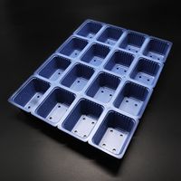 Plateau de démarrage de graines en plastique, 1 pièce, trous à cellules simples, réutilisable, pour plantation de graines
