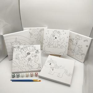 Set regalo per bambini vernice Dropshipping con numeri tigre taglia piccola 20*20 simpatici animali disegnano per numero - Product Image 3