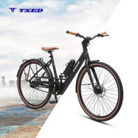 TXED 36V 250W moteur sans balais 36V/10AH batterie au lithium vélo de ville électrique avec batterie d'extension d'autonomie en option
