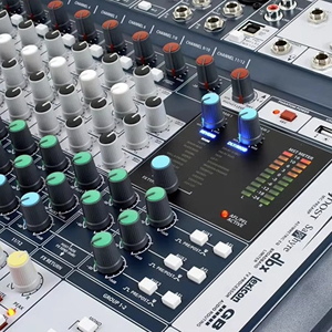 Mixer Analogico Professionale a 10 Canali con Preamplificatori Ghost Mic ed Effetti Lexicon per Registrazione in Studio e Palco dal Vivo - Product Image 4
