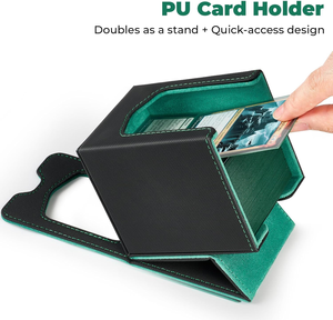 Scatola Portacarte MIO 100+ in Pelle Ecologica con Angoli Quadrati per Carte Pokémon, Yugioh, Magic e Giochi di Carte Collezionabili - Product Image 3