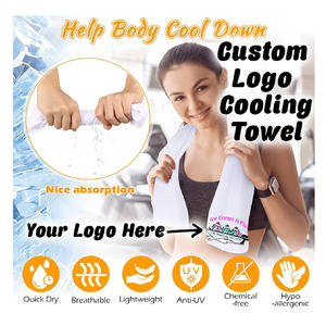 Sublimation de logo personnalisé, serviette de sport sur glace froide et fraîche en microfibre pour le sport, avec bouteille et refroidissement instantané - Product Image 5