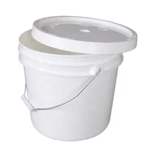 Food Grade White 8 liter Plastic Pail 2 gallon Plastic Bucket