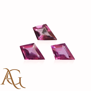 Piedra preciosa suelta facetada con forma de cometa de topacio Rosa natural recubierta de 7x10mm 8x12mm - Product Image 1