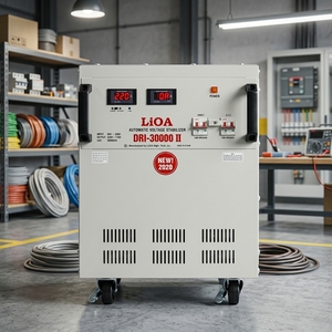 Stabilisateur de tension AC professionnel 30 kVA DRI 30000 II, régulateur de tension automatique monophasé pour la sécurité des machines industrielles - Product Image 1