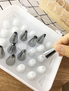 29 PCS Cake <strong>Decorating</strong> <strong>Kit</strong> with Piping Nozzles Baking Accessories Tool Set for Cake Cookies <strong>Biscuit</strong> Mousse in Storage Box - Product Image 6