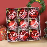 Boule de décoration pour arbre de Noël, boule de Noël, décoration suspendue pour fête de Noël, décorations pour la maison, cadeau de Noël