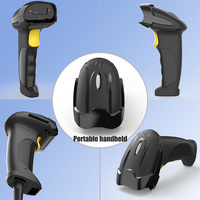 Xincode 1D Wired Barcode Scan Gun Handheld 2D inalámbrico QR Barcode Reader para almacén Supermercado 2,4G Barcode Scanner