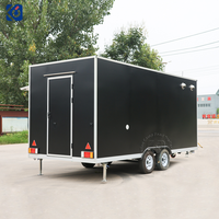 Camion de restauration mobile de 16 pieds, remorque personnalisée pour café, collations, traiteur, barbecue, glaces, camion de restauration avec cuisine complète