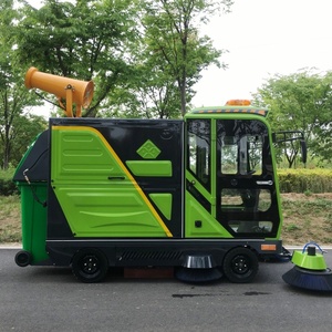 Nettoyeur de sols à quatre roues de 2300 mm, autoporté, électrique, <span class=keywords><strong>48</strong></span> V, machine de nettoyage de sols routiers, balayeuse équipée d'un seau suspendu - Product Image 4