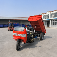 Tricycle minier diesel 35 CV, capacité de 3000 kg, tricycle benne robuste avec vérin hydraulique pour une manutention efficace des matériaux de construction