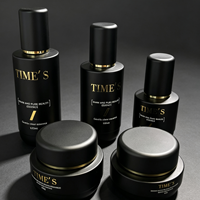 Ensemble d'emballages en verre givré de luxe pour flacons pompe à lotion et sérum, pour marque cosmétique, vente en gros