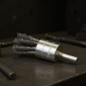 TTAKE Twisted Bunch Front <b>Brush</b> 6 Mm Stainless Steel Abrasive <b>Brush</b> For Metal Cleaning - Product Image 3