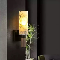Applique Murale Nordique en Marbre Naturel, Style Moderne Minimaliste, pour Hôtel, Chambre à Coucher, Tête de Lit, Couloir, Luminaire d'Accent Créatif et Luxueux