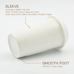 Gobelets en papier kraft à double paroi personnalisés avec logo, jetables, 8oz, 10oz, 12oz, 16oz, avec couvercles, pour café chaud et boissons gazeuses - Product Image 3