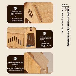 Küçük orta-büyük köpek kulübesi ve kedi evi dört mevsim kapalı açık yazlık hiçbir montaj gerekli - Product Image 4