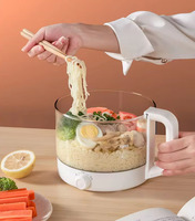 Casserole électrique de voyage auto-chauffante pour la cuisine, mini-casserole multifonctionnelle ultralégère, cuiseur vapeur, vente en gros