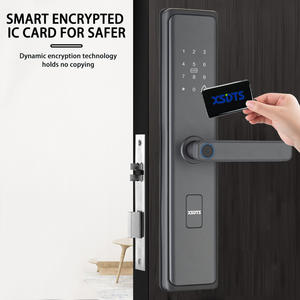 מנעול דלת חכם XSDTS D01 TTlock בלוטות'/Tuya WIFI עם זיהוי ביומטרי של טביעת אצבע, כרטיס חכם, סיסמה ומפתח, לפתיחת דירות - Product Image 6