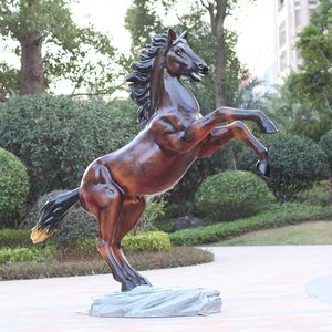 <span class=keywords><strong>Sculpture</strong></span> de cheval de course en résine et fibre de verre pour la décoration artisanale de jardin et de parc en extérieur - Product Image 2