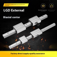 Rail de guidage linéaire externe à double axe de haute précision série LGD (LGD6, LGD12, LGD16) et bloc de guidage linéaire pour équipement d'automatisation
