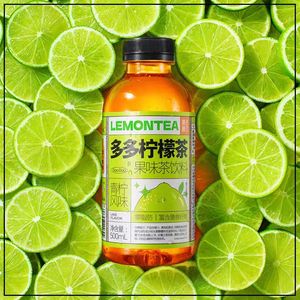 เครื่องดื่มโซดาผลไม้ผสมคาร์บอเนตในขวด 500 มล. รสไลม์และเลมอน อุดมด้วยวิตามิน - Product Image 2