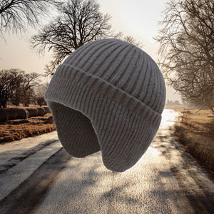Gorro de Invierno para Hombre y Mujer, 100% Algodón, con Orejeras, Diseño de Dibujos Animados, Bordado 3D, Resistente al Viento, Elástico, para Viajes y Uso al Aire Libre - Product Image 3