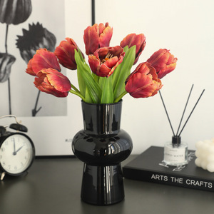 Tulipanes Artificiales de Plástico y Seda, Alta Simulación, Decoración para Bodas y Hogar, Estilo Moderno, Multicolor, Tallo Individual - Product Image 4