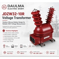 Transformateur de tension extérieur en caoutchouc silicone 10 kV JDZW32-10R pour applications de distribution et de mesure d'énergie