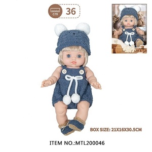 Nuevo lindo 14 pulgadas 35cm vinilo completo bebé <span class=keywords><strong>Reborn</strong></span> muñeca realista recién nacido bebé muñeca para niñas <span class=keywords><strong>Reborn</strong></span> cumpleaños Regalos Juguetes - Product Image 5