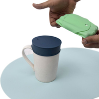 Couvre-gobelets en silicone de qualité alimentaire avec logo personnalisé, protège-gobelets pour bar