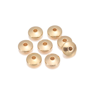 Cuentas espaciadoras CCB galvanizadas de 10 mm, redondas, de metal, para la fabricación de pulseras, componentes de joyería. - Product Image 3