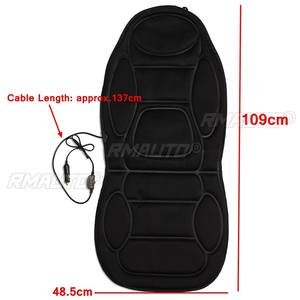 Funda de Asiento Delantero de Coche con Calefacción Eléctrica Universal Negra de 12V, Calentador con Termostato para Invierno, Cojín para el Hogar - Product Image 6