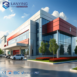 อาคารโครงสร้างเหล็ก อาคารพาณิชย์โครงสร้างเหล็ก อาคารสำนักงานสำเร็จรูปโครงเหล็ก ศูนย์กระจายสินค้าพร้อมหน้าต่างขนาดใหญ่ - Product Image 3