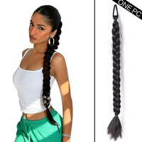 Nouveauté en stock : tresse de queue de cheval en fibre haute température multicolores