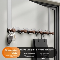 Porte-manteau mural en acier au carbone robuste sans perçage, à fixation directe usine, pour chambre et entrée, vente en gros