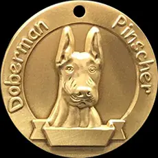 銅レリーフ立体犬タグペットタグ金属真鍮犬リスト犬IDタグレタリング在庫あり