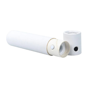 Cartón blanco compostable de grado alimenticio, logotipo impreso, diseño de color, embalaje redondo, botón de bloqueo a prueba de niños, cilindro <span class=keywords><strong>PAP</strong></span> - Product Image 4