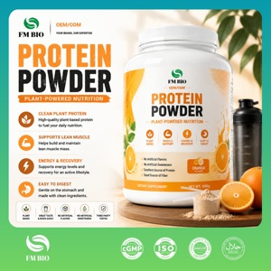 Poudre de protéines de lactosérum OEM Orange Clear 3000g, faible en sucre, faible en matières grasses, sans arômes artificiels, nutrition sportive, marque privée - Product Image 1