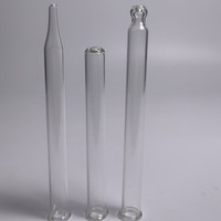 Tube en verre 0.5ml 1ml 5ml 10ml Pipette compte-gouttes graduée de transfert sérologique en verre transparent