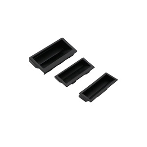 LS537 Square Recessed Invisible <strong>Handles</strong> <strong>Flush</strong> Pull Cabinet and Closet <strong>Door</strong> <strong>Handle</strong> for Furniture Lock Cylinders - Product Image 1