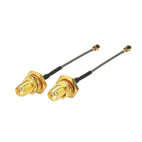 Câble d'extension coaxial RF 1.13 personnalisé étanche câbles de communication RF femelle à RP-SMA mâle en queue de cochon