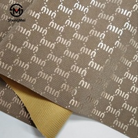 Nouveau 0.8mm d'épaisseur PU cuir synthétique Protection de l'environnement motif lettre conception fond rugueux pour bagages coffrets cadeaux chaussure