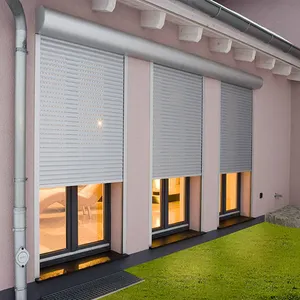 Persiana enrollable de metal para interiores, diseño de puerta y ventana, persianas enrollables modernas para ventanas